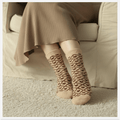 Heart Glory Brown Furry Socks