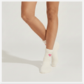 Pumped Up Pink Heart Furry Socks
