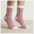 Heart Glory Red Furry Socks
