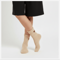 Pumped Up Brown Heart Furry Socks