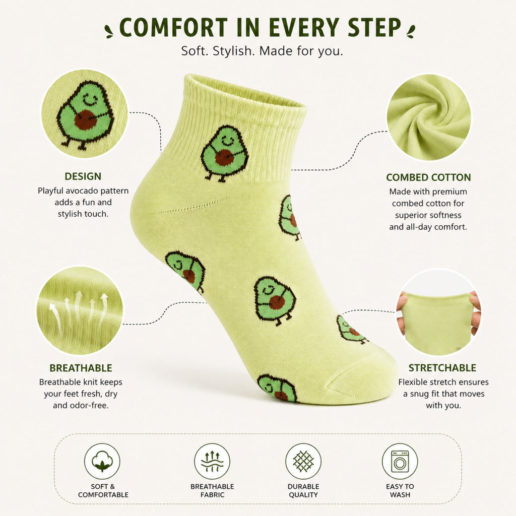 Avocado Socks - Light Green