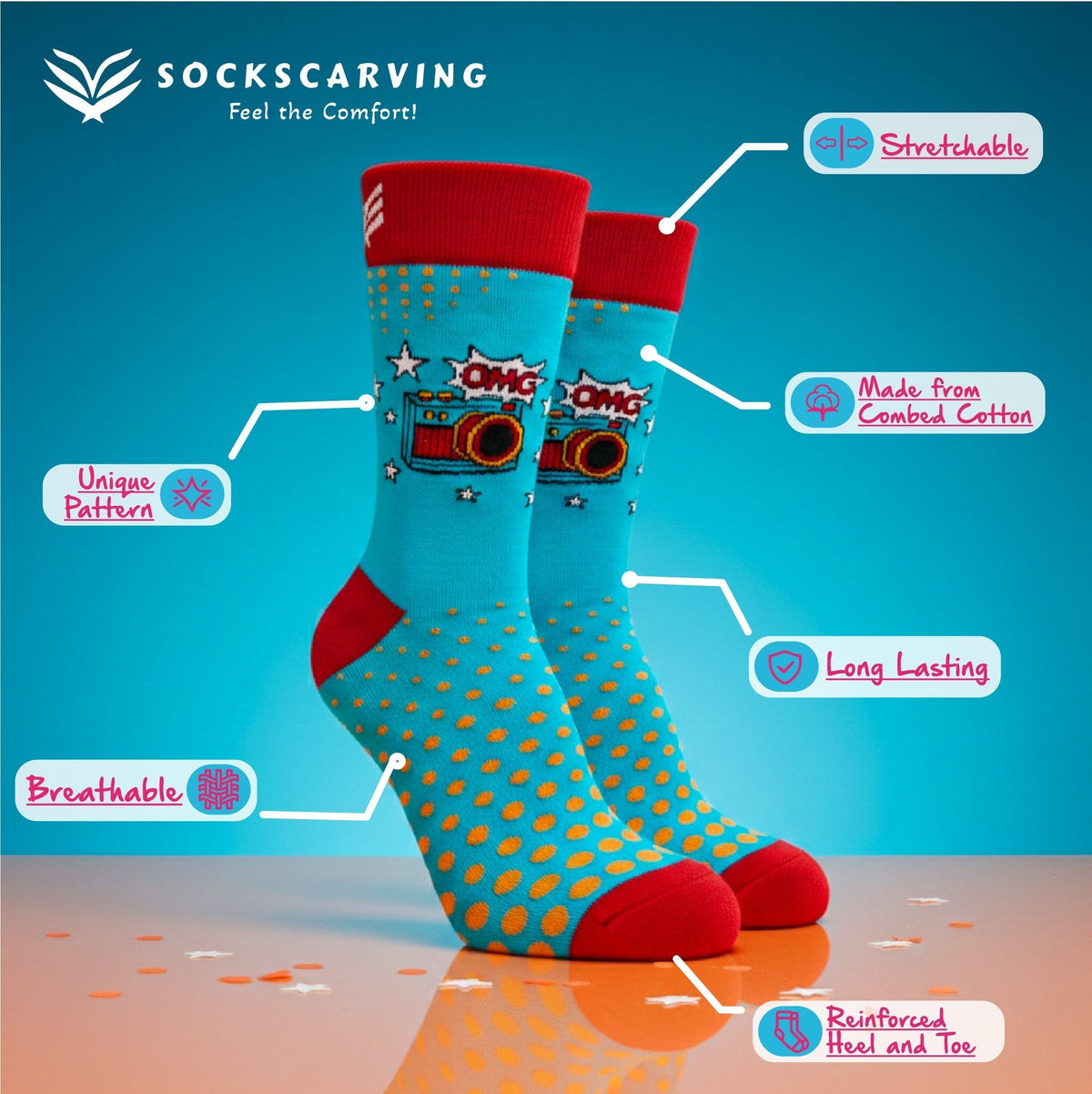 Sockscarving® OMG Pop Full-Length Edition (Pack of 1)