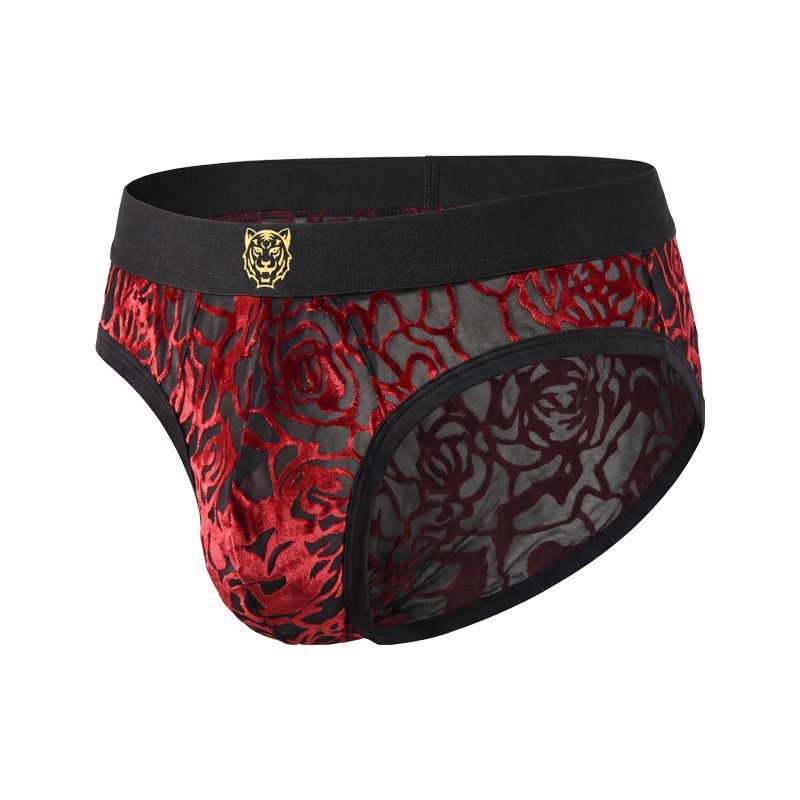 Royal Bloom Sheer Mesh Luxe Briefs