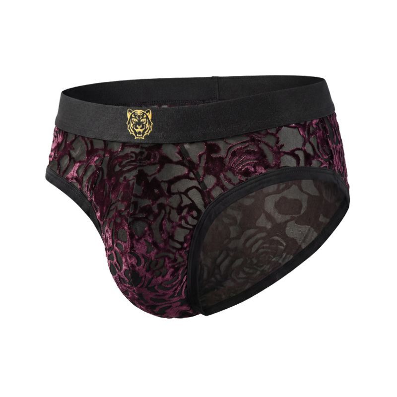 Royal Bloom Sheer Mesh Luxe Briefs