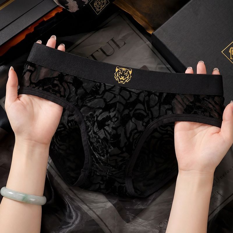 Royal Bloom Sheer Mesh Luxe Briefs