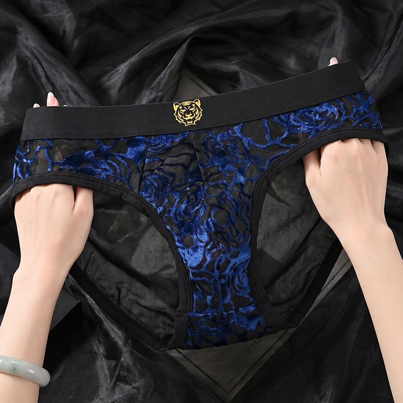 Royal Bloom Sheer Mesh Luxe Briefs