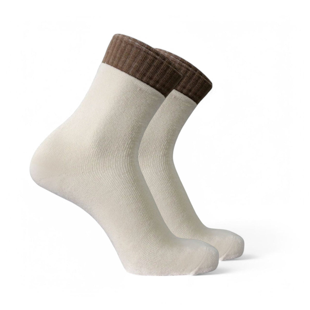 CREAM/BROWN- DRUMDARK EDITION- ORGANIC TERRY COTTON