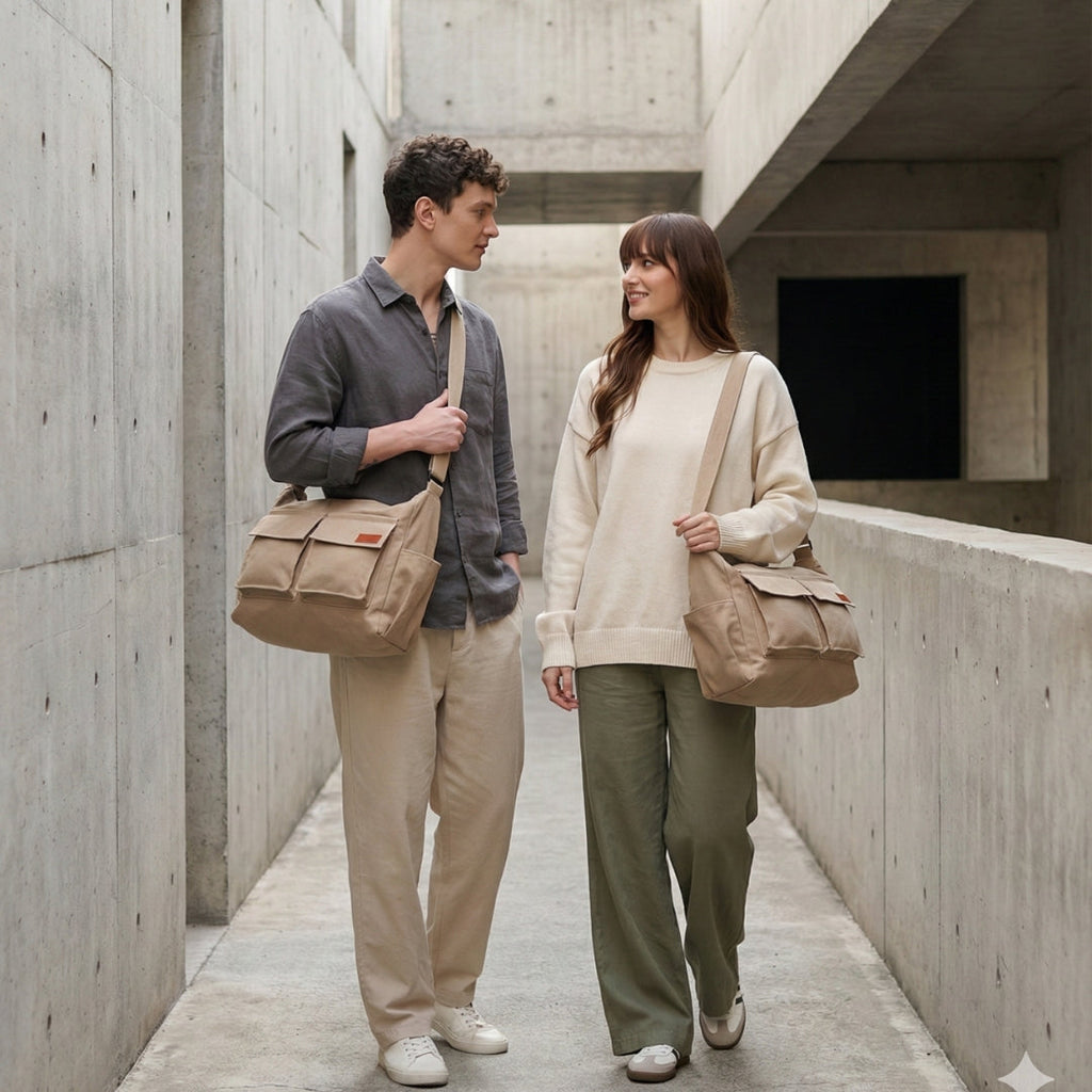 Beige Cargo Bag