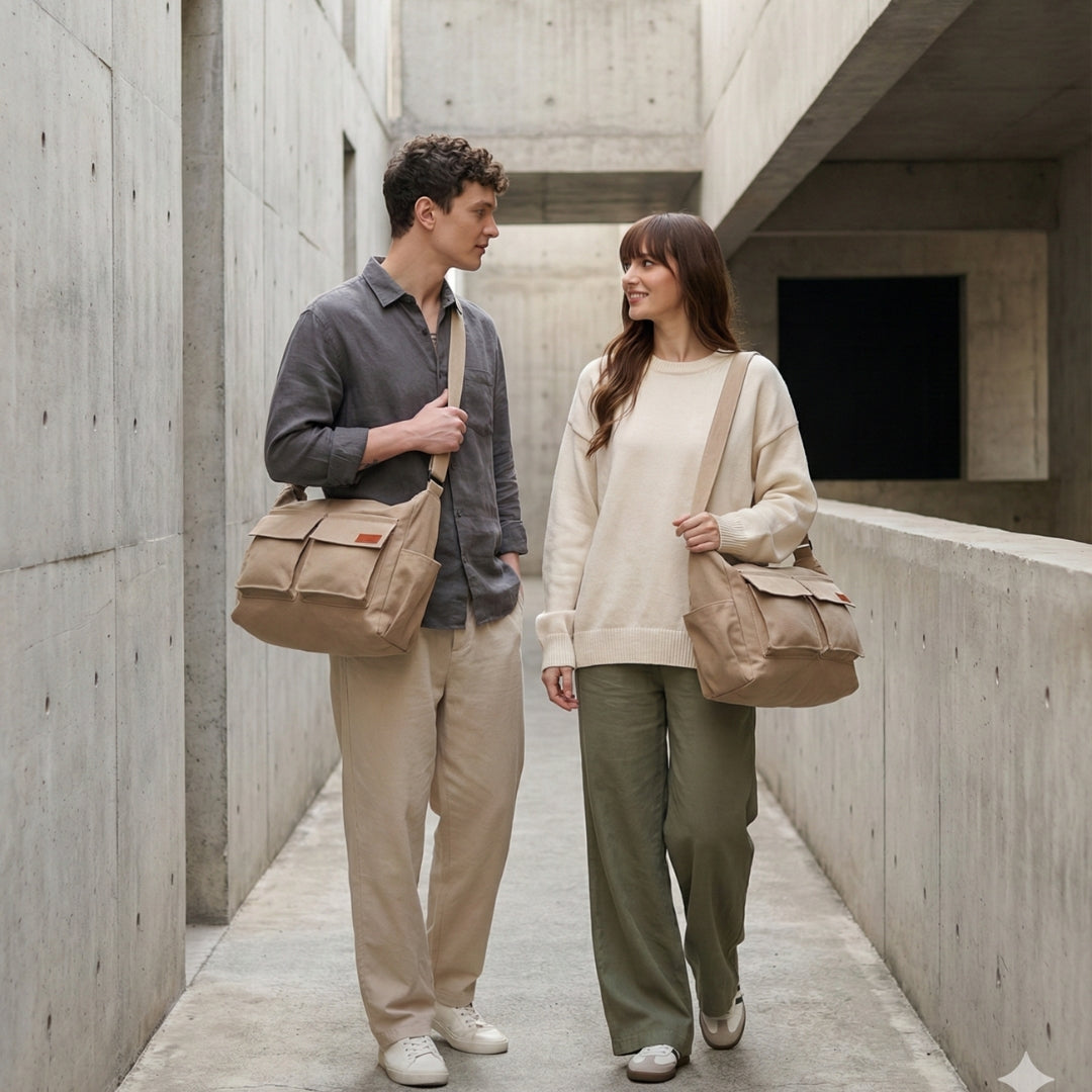 Beige Cargo Bag