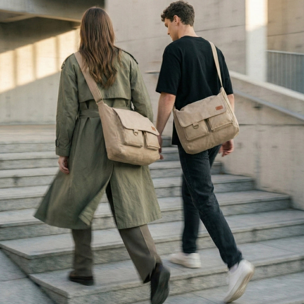 Beige Letter Bag