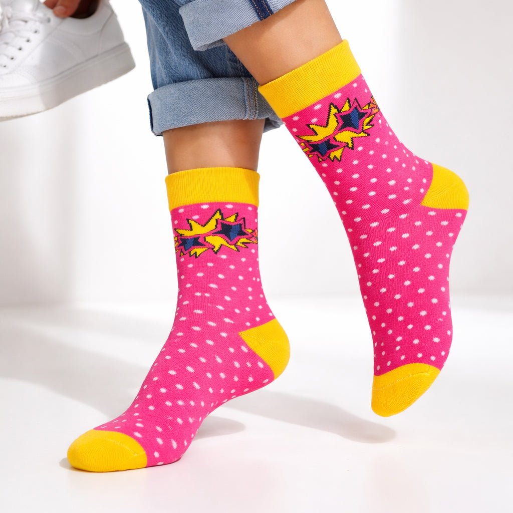 Sockscarving® Retro Glasses Pop Full-Length Edition