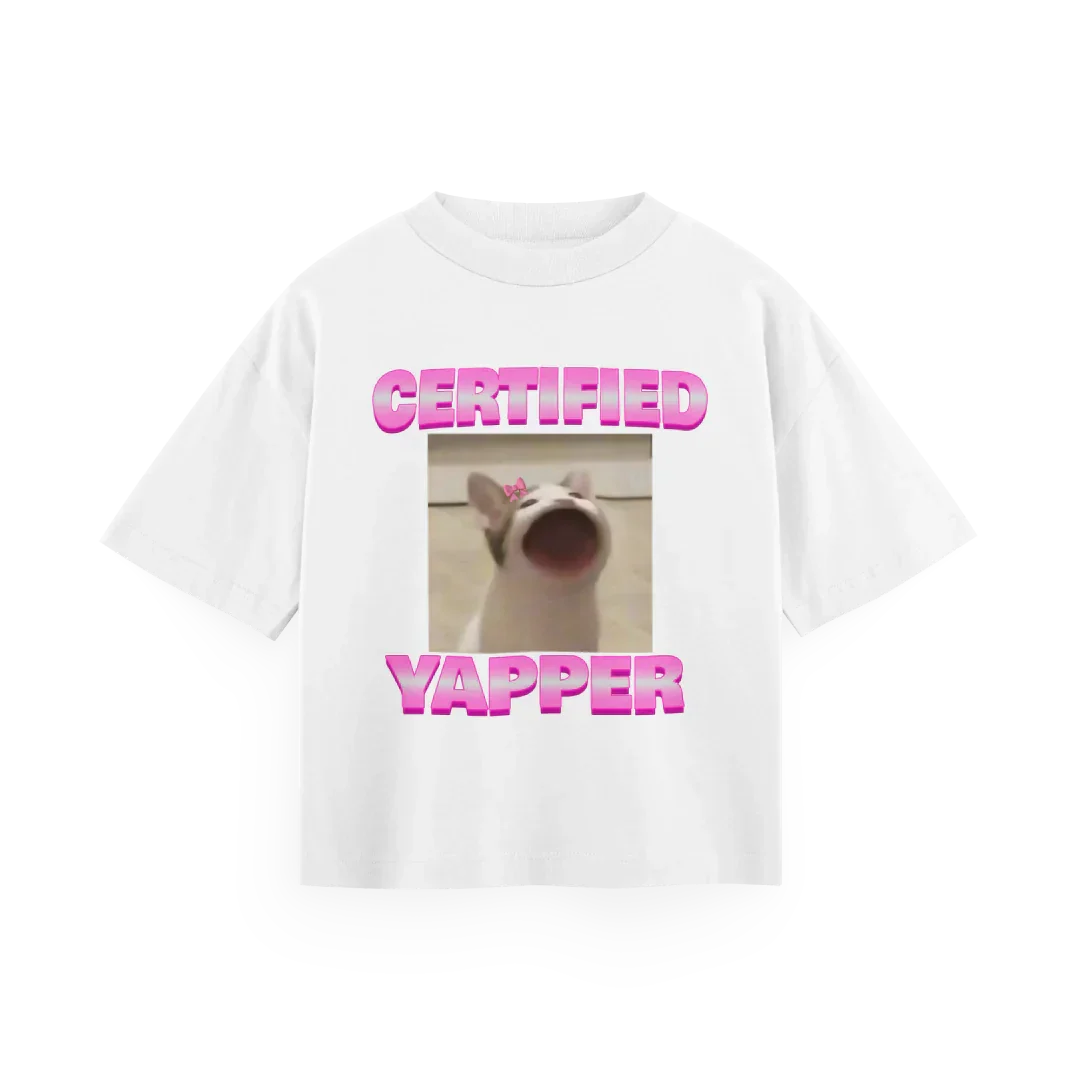 Certified Yapper - Oversized Tee