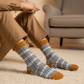 Elegant Check- Mustard/White