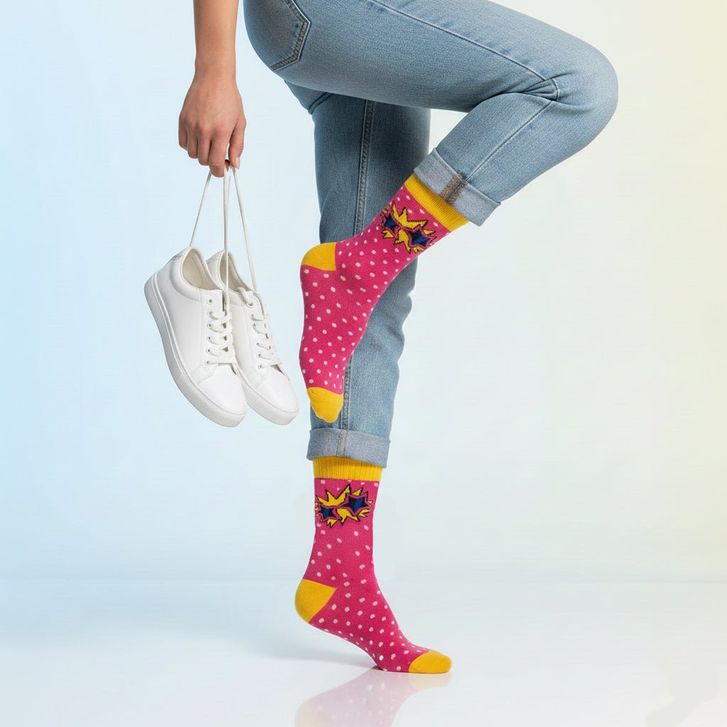 Sockscarving® Retro Glasses Pop Full-Length Edition