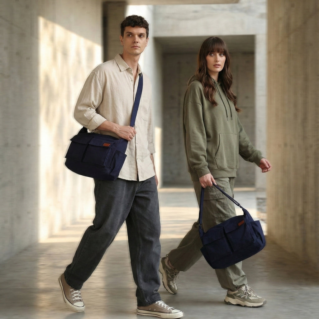 Navy Blue Cargo Bag