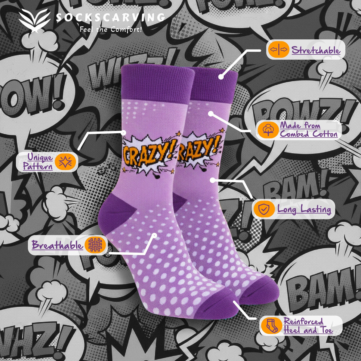 Sockscarving® Crazy Pop Full-Length Edition